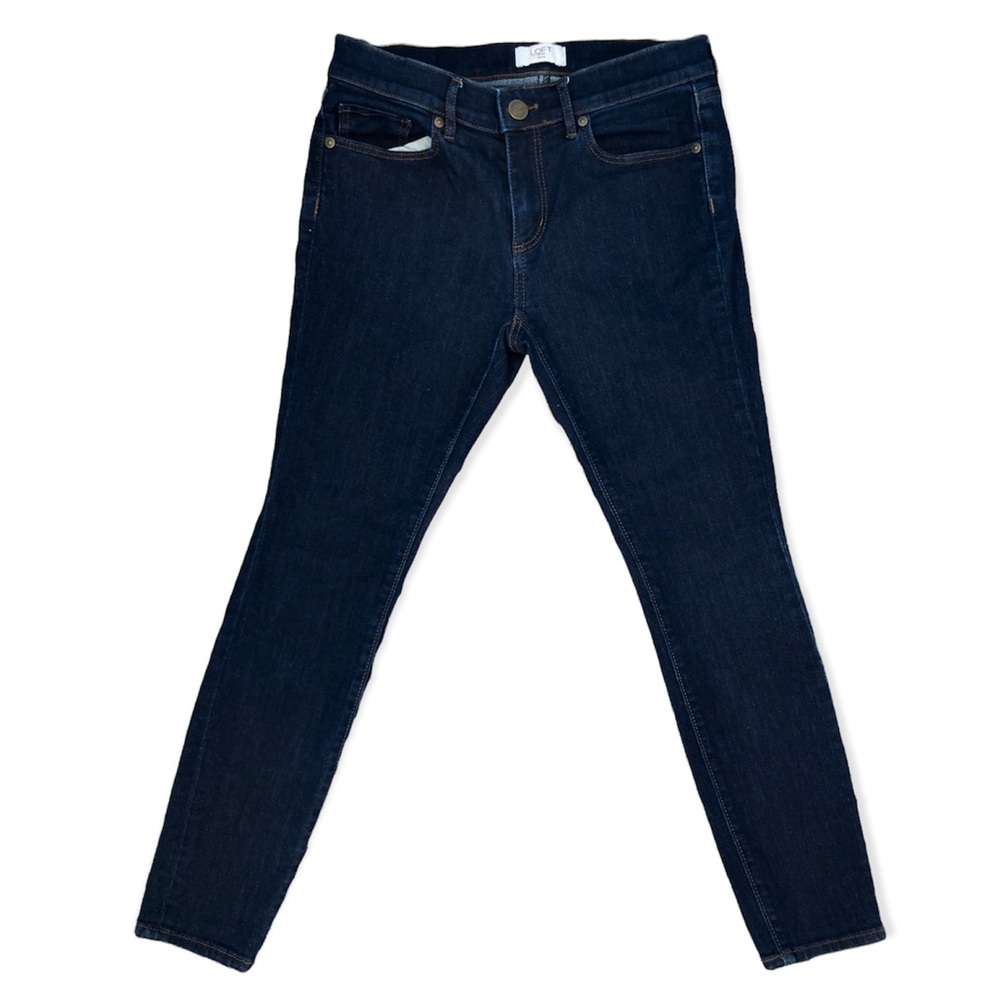 LOFT Outlet Petite Darkwash Skinny Jeans